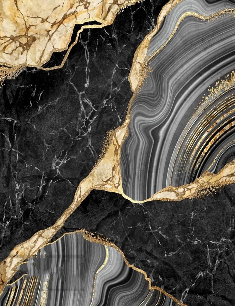 Black Grey Yellow Marble Texture Modern Abstract Aesthetic Area Rug 3x5 Minimalist Art Decor Rug for Livingroom Bedroom Diningroom Indoor Kitchen Hallway Carpet
