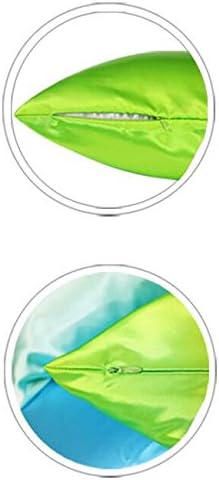Aiking Home 100% Polyester Bridal Satin Luxury Pillowcases – Set of 2 Invisible Zipper Pillowcases - Machine Washable - (Queen 20x30 inch, Yellow)