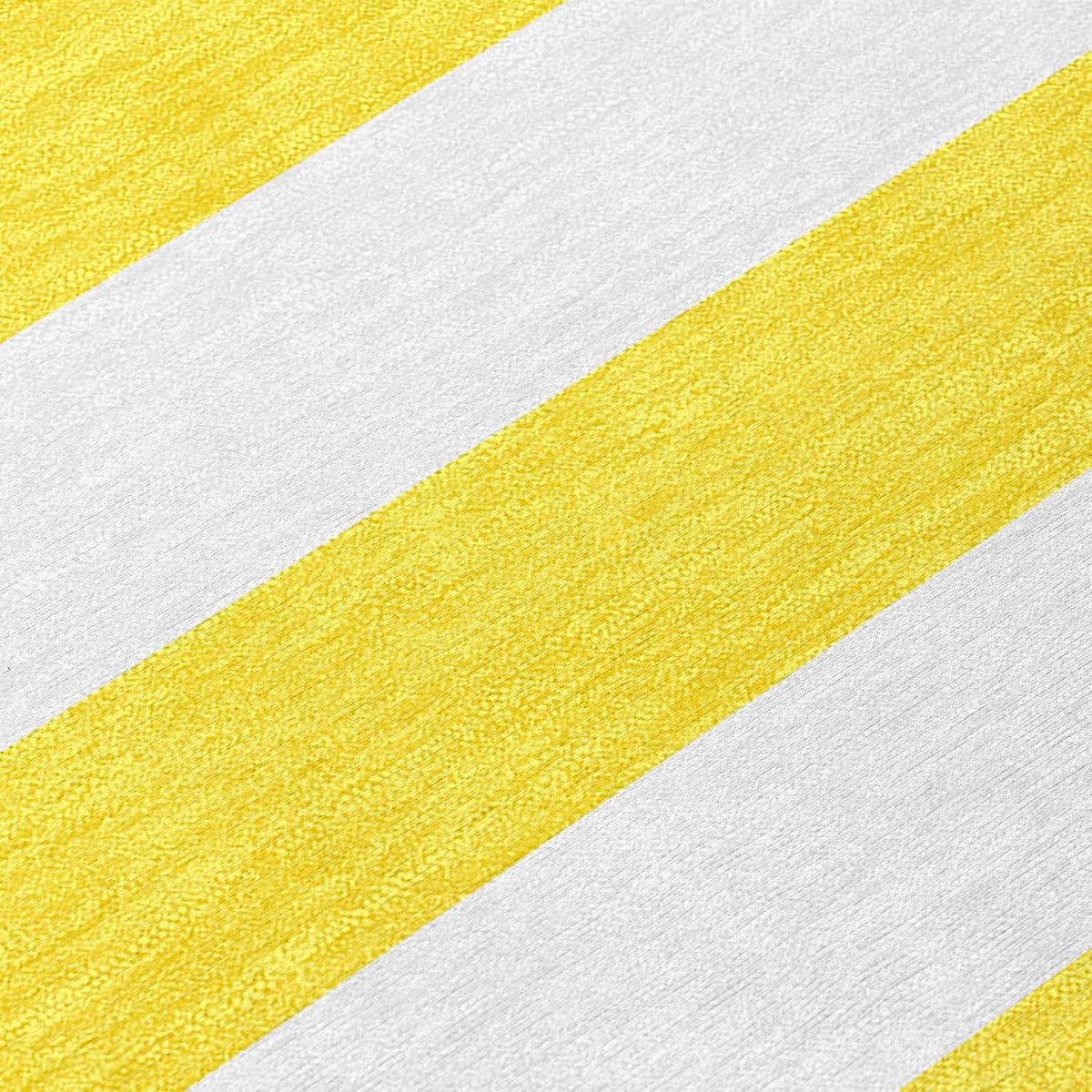 2' X 3' Yellow and White Striped Washable Indoor Outdoor Area Rug