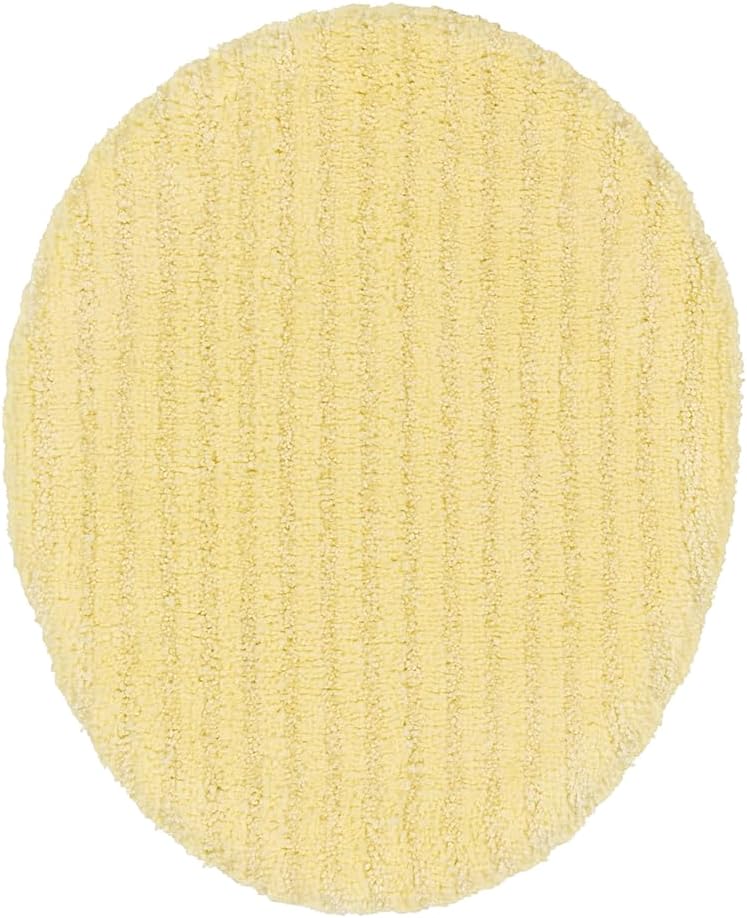 Sheridan Rubber Ducky Yellow 3 Piece Set (21" X 34" Rug, Lid, Contour) Plush Strip Machine Washable Nylon Bath Rug
