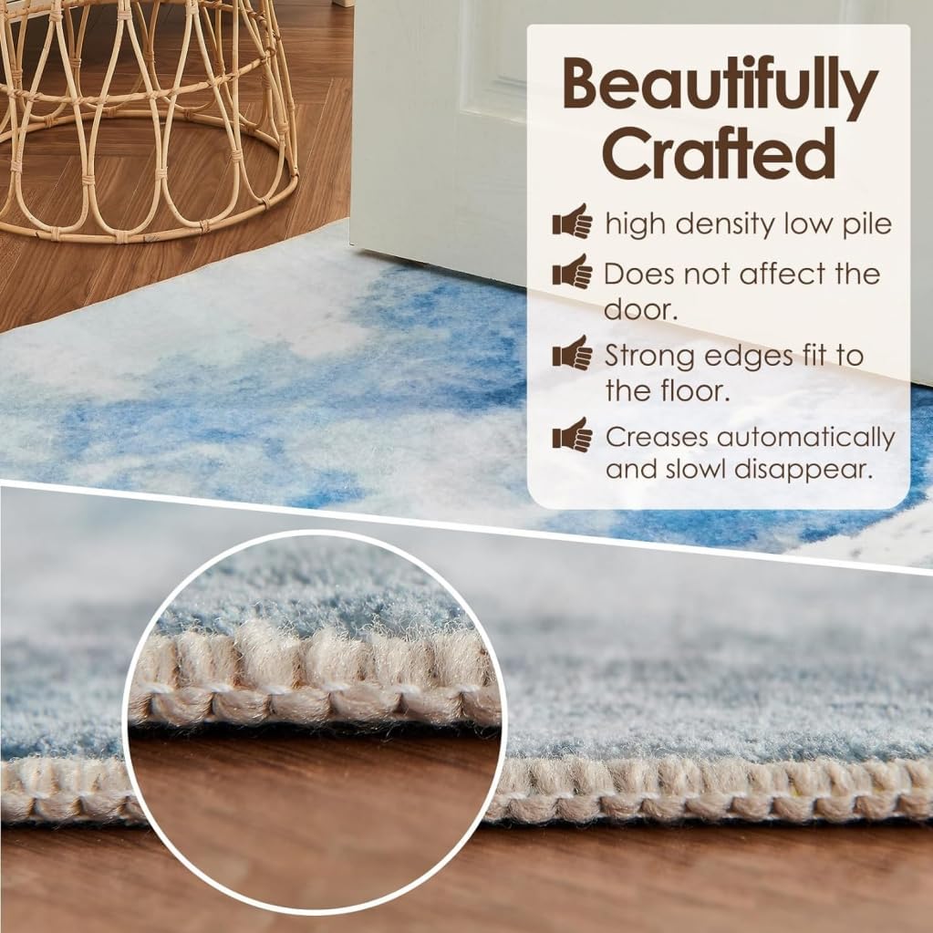 Yellow Grey Mid Century Modern Abstract Minimalist Area Rug for Living Room Bedroom Shag Fluffy Fuzzy Wool Boho Carpet Under Dining Room Coffee Table Luxury Art Deco Home Office Floor Rug 2x3