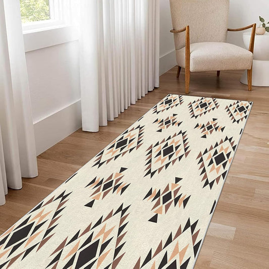 3x4ft Minimalism Area Rug – Premium Low Pile Non-Slip Carpet for Living Room, Bedroom & Office – Abstract Geometry,Washable Contemporary Home Decor Rug Yellow