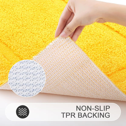 Bathroom Rugs Set with Toilet Lid Cover