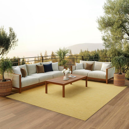 Positano Yellow 8' x 10' Area Rug - Easy Clean, Non Shedding, Bed Room, Living Room, Dining Room, Kitchen (8' x 10')