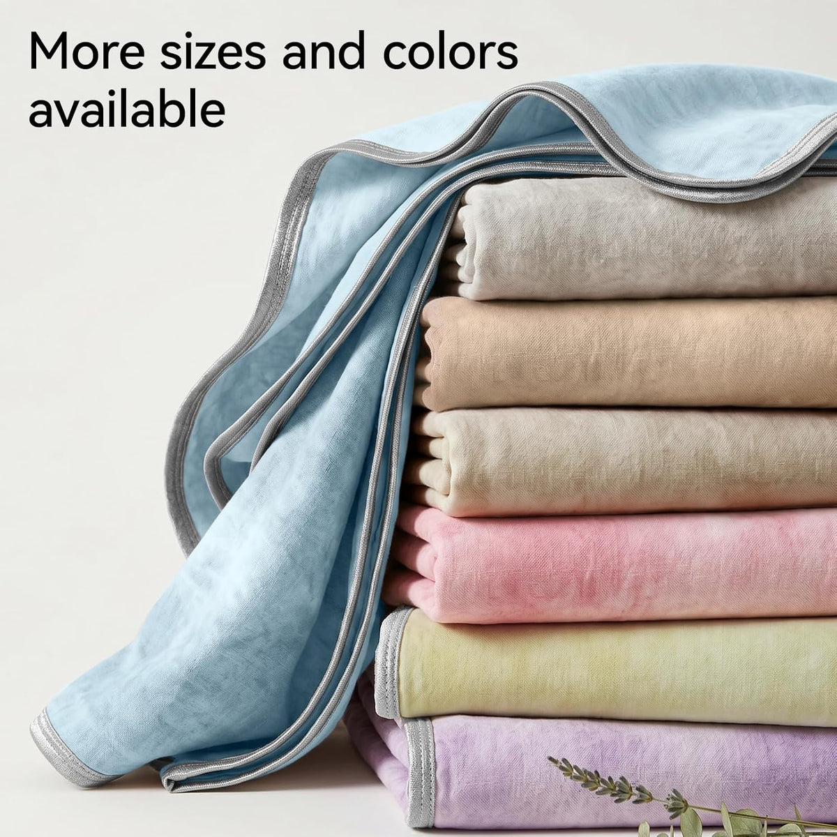 Guohaoi Cooling Throw Blanket for Hot Sleepers, Queen Size 90''×90''