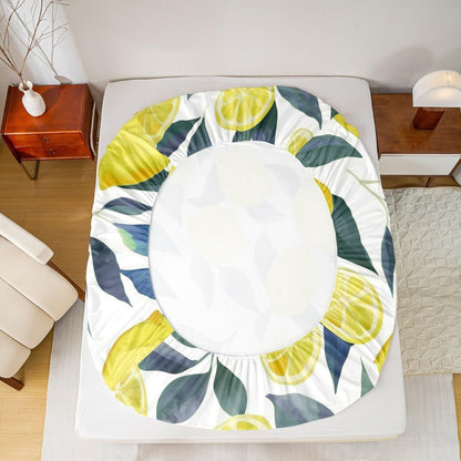 Lemon 16" Tropical Bedding Set Queen Size for Kids Boys Girls