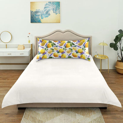 Satin Pillowcase 1 Pack Lemon Yellow Citrus Fruits (72) Similar to Silk Pillow Cases, 20" x 26" Soft Smooth Breathable Cool Pillow Cover for Hair and Skin, Standard Size
