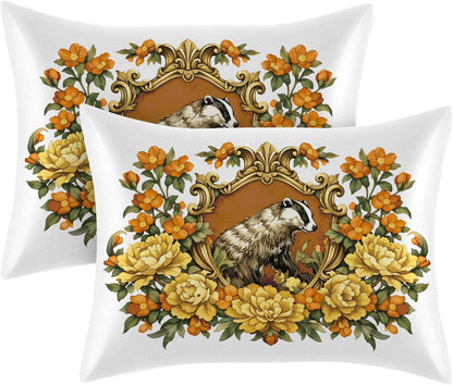 2 Pack Satin Pillowcase, Smooth Silk Pillowcase with Hidden