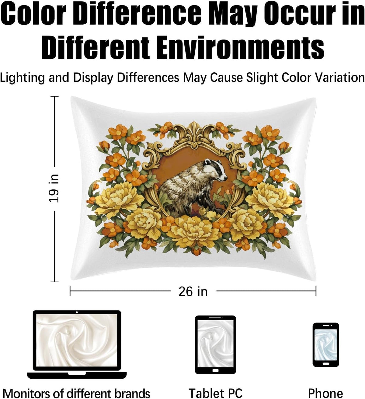 2 Pack Satin Pillowcase, Smooth Silk Pillowcase with Hidden