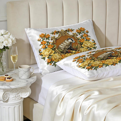 2 Pack Satin Pillowcase, Smooth Silk Pillowcase with Hidden