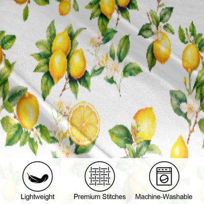 Lemon Satin Pillowcase for Hair and Skin Soft Silk Pillow Case Slip