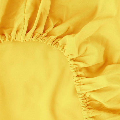 Bed Sheet Set Queen Size Super Soft Microfiber 1800 Deep Pocket Luxury Bedding Sheets Double Brushed Wrinkle, Stain, Fade Resistant (Yellow,Queen)