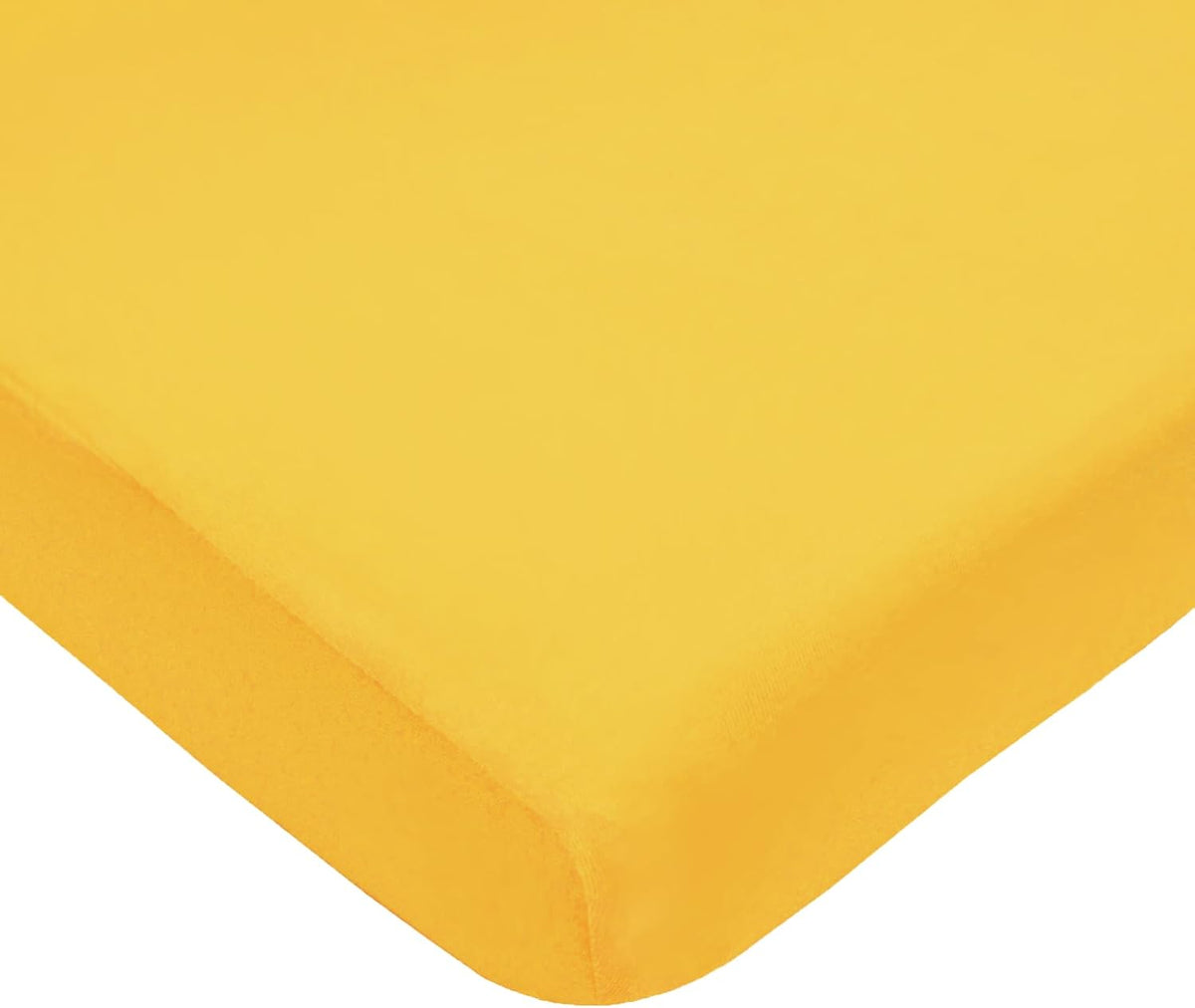 Cotton Fitted Crib Sheet 52x28", Golden Yellow