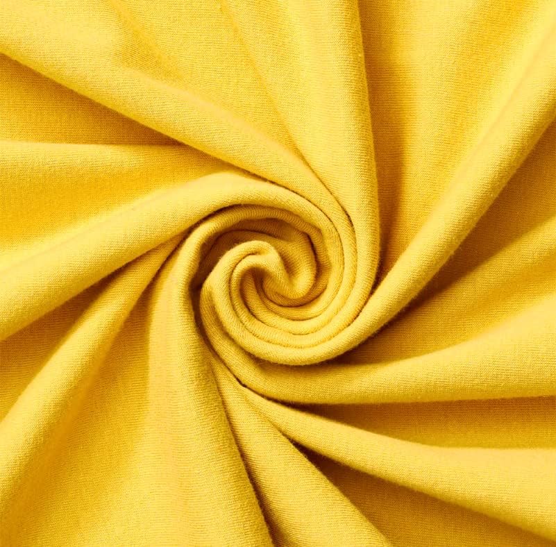 Cotton Fitted Crib Sheet 52x28", Golden Yellow