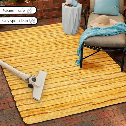 Chindi Area Rug 3x5 Feet - Mustard