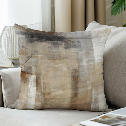 Throw Pillow Covers for Couch, 18x18 Inch, Set of 2, Beige