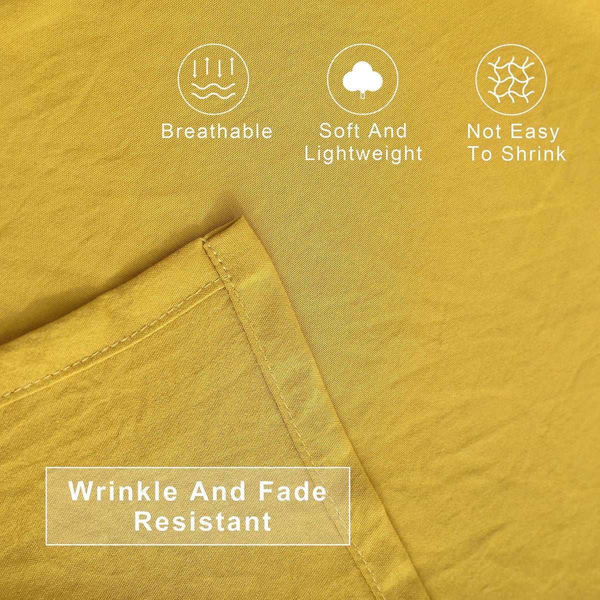 4-Piece Microfiber Toddler Bedding Set, Yellow