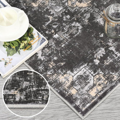 Modern Abstract Boho Minimalist Irregular Shaped Rug 5x7 Yellow Beige Green Rugs for Living Room Bedroom Playroom Guestroom Classroom Rug Classic Art Design Skin Friendly Washable Area Rugs