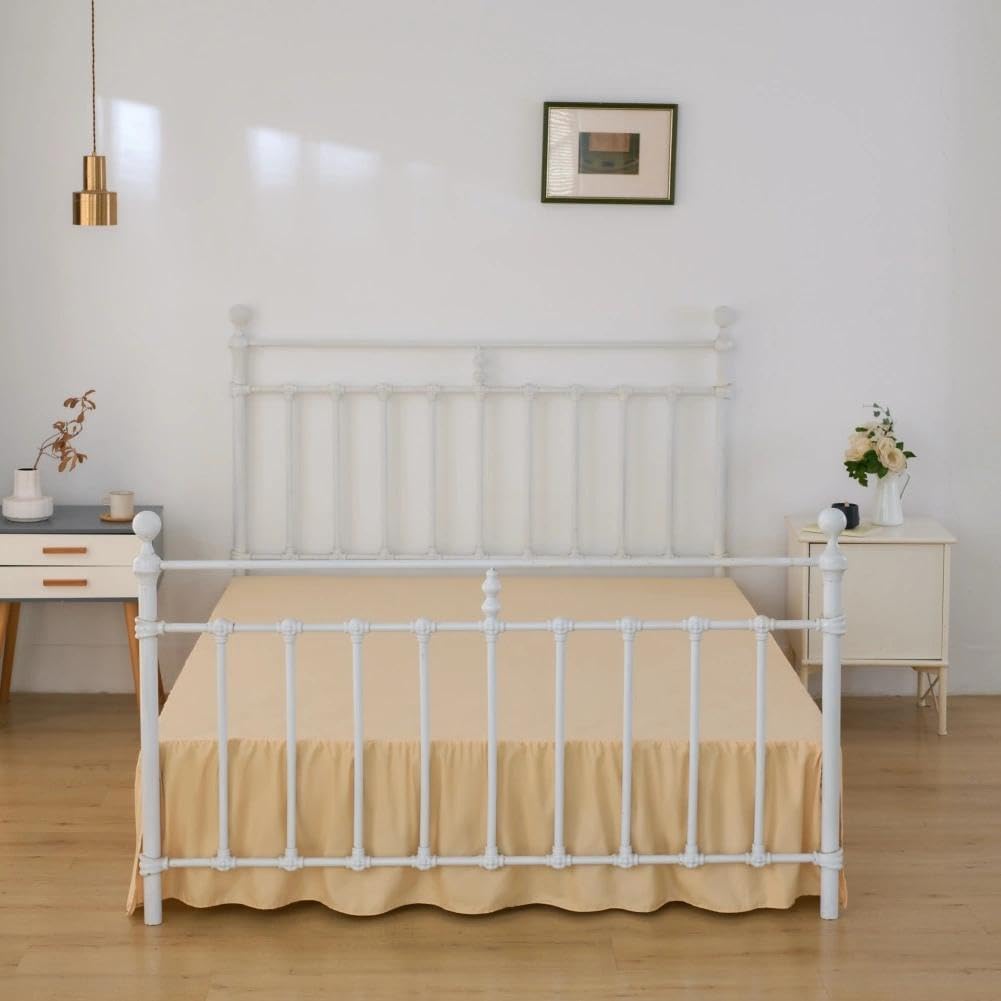 Bed Skirt Full Size Ruffled Bed Skirts with Split Corners