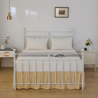 Bed Skirt Full Size Ruffled Bed Skirts with Split Corners