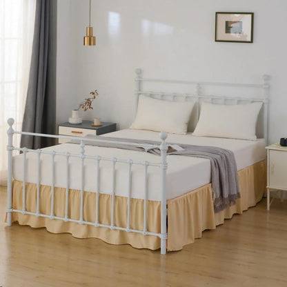Bed Skirt Full Size Ruffled Bed Skirts with Split Corners