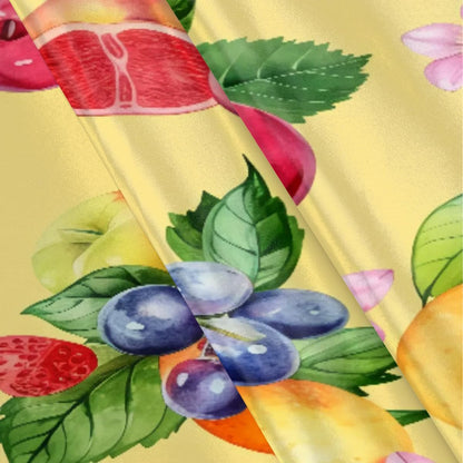 Yellow Lemon Fruit Satin Pillowcase for Hair and Skin Pillow Cases Standard Size Soft Cooling Satin Pillow Covers with Zipper for Men Women 20x26 Inches