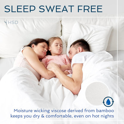 4 Piece Bed Sheet Set Queen Size, 100% Viscose Derived from Bamboo Sheets Set with 2 Pillowcases, Cooling & Breathable Luxury Bedding, Moisture-Wicking & Silky Soft, Light Yellow