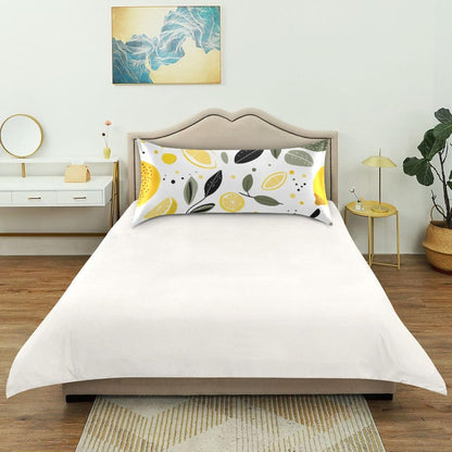 Yellow Lemons Satin Pillowcase for Hair and Skin Body Bedding Pillow Case Standard Size 20"X26" Decorative Pillows Cases with Envelope Closure for Pillow