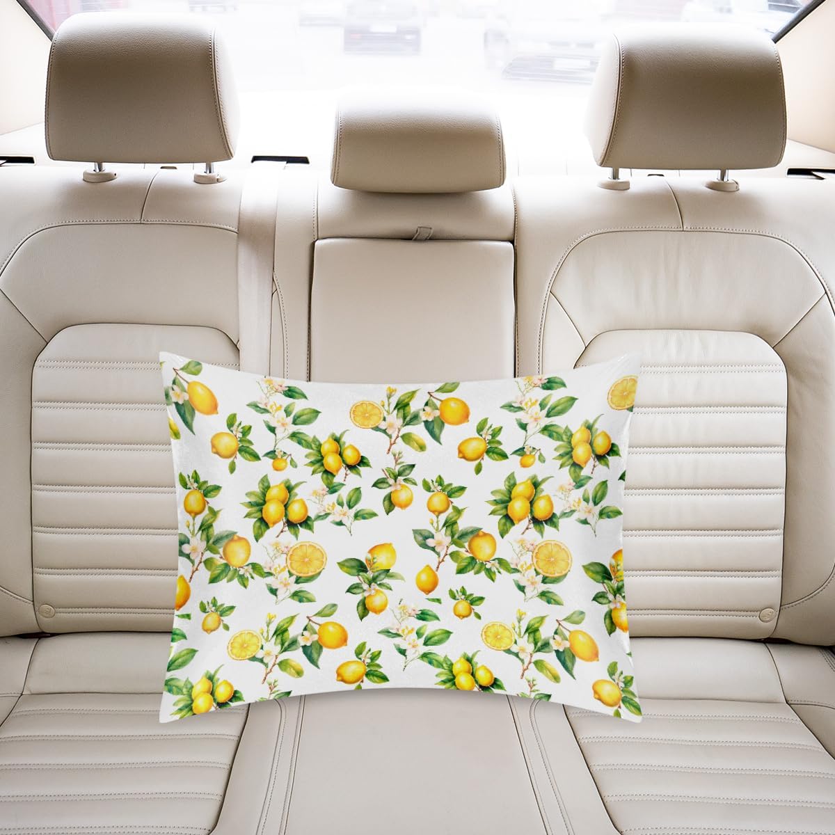 Lemon Satin Pillowcase for Hair and Skin Soft Silk Pillow Case Slip