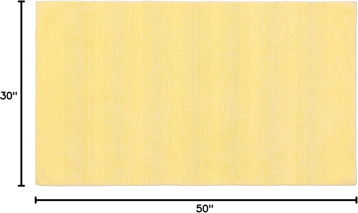 Essence Rubber Ducky Yellow 30" X 50" Non Slip, Easy to Clean Machine Washable,Soft Nylon Bath Rug Perfect for Any Home