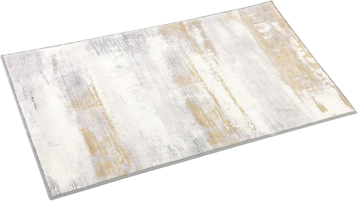 Door Mat, Faux Wool Front Indoor Door Mat 24X36, Yellow Washable