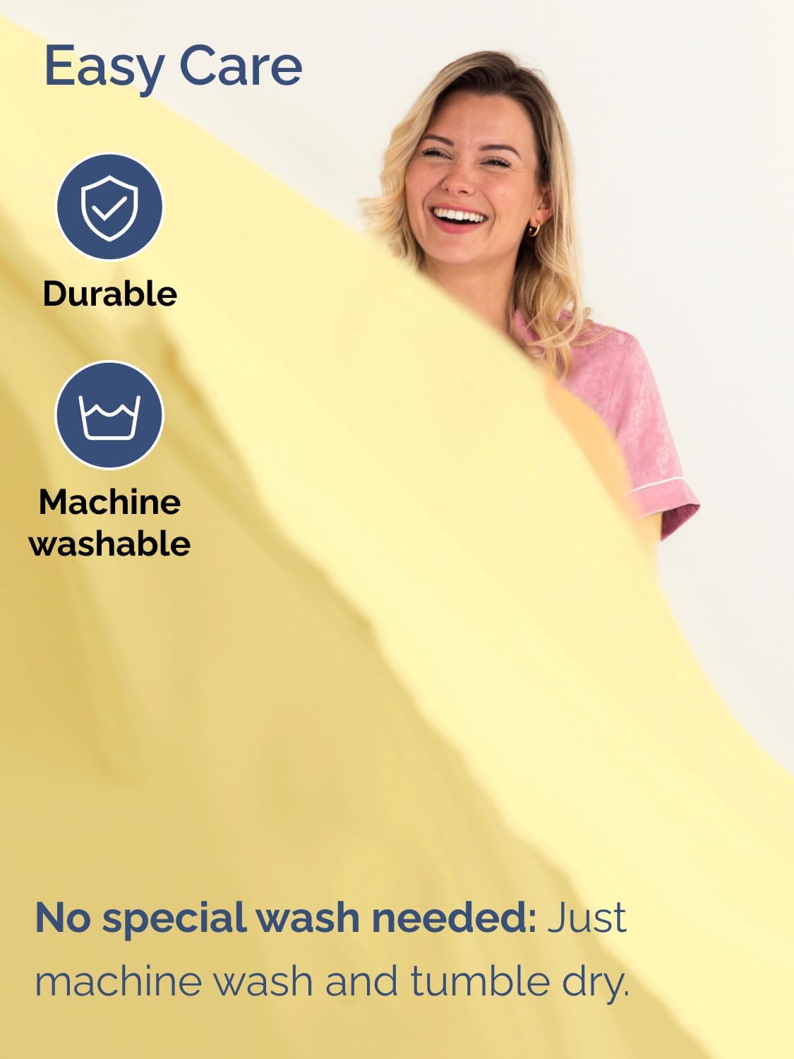 Extra Deep Split King Sheet Set - 7 Piece Breathable & Cooling - Yellow