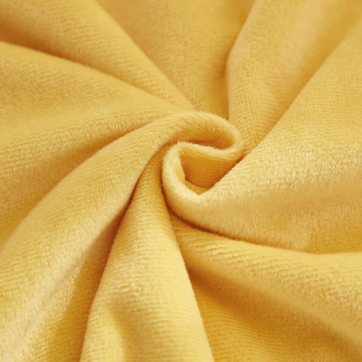 Diamond Pinch Pleated Crystal Velvet Pillowcases 2 Pack Solid Pintuck Throw Cushion Cover for Home Decor Hidden Zipper Closure (Yellow, Standard)