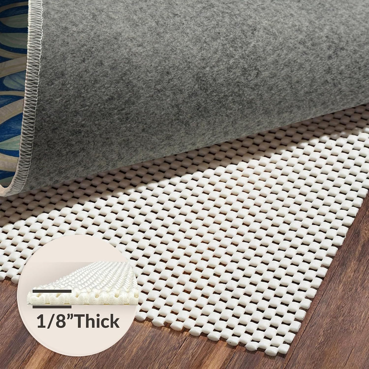 6'x9' Yellow Gray Abstract Geometric Design Washable Area Rug