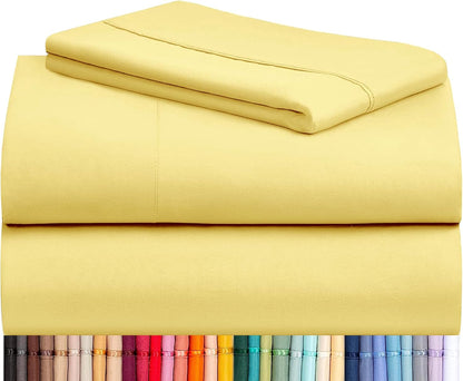 Twin XL Sheets Set, Cooling & Soft Deep Pocket Bed Sheets, 3PC
