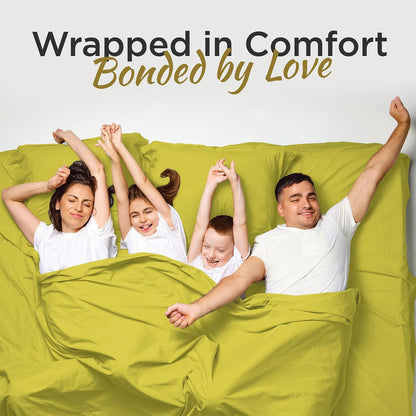 Twin XL Microfiber Fitted Sheet, 15" Deep Pocket, Yellow, 3 PC Set