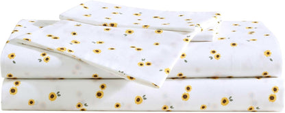 Twin Size Sheet Set with Fitted Sheet & Pillowcase