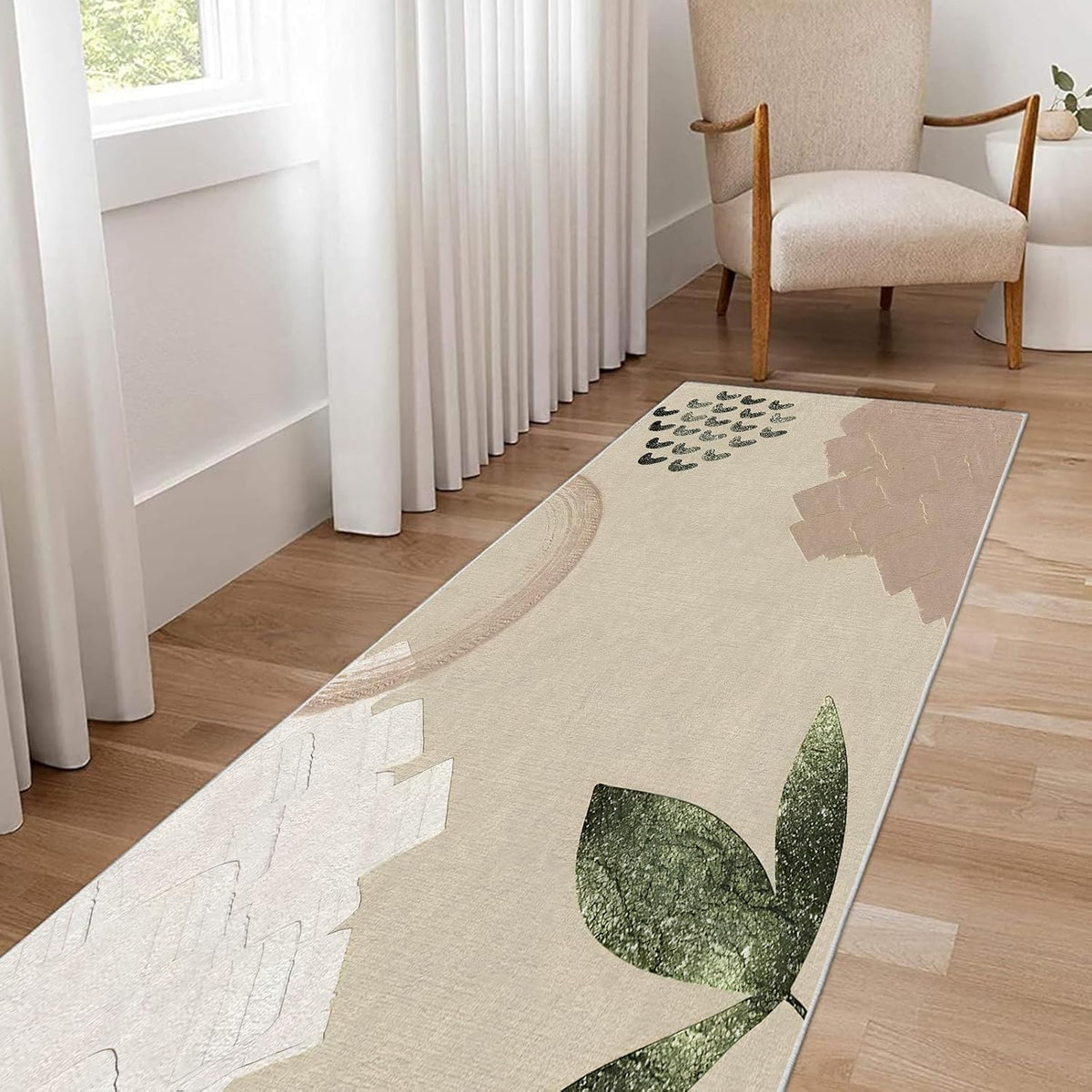 Home Decor Aesthetics Area Rug – Premium Low Pile Non-Slip Carpet for Living Room, Bedroom & Office – Abstract Three-Dimensional,Washable Contemporary Home Decor Rug Yellow