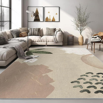 Home Decor Aesthetics Area Rug – Premium Low Pile Non-Slip Carpet for Living Room, Bedroom & Office – Abstract Three-Dimensional,Washable Contemporary Home Decor Rug Yellow