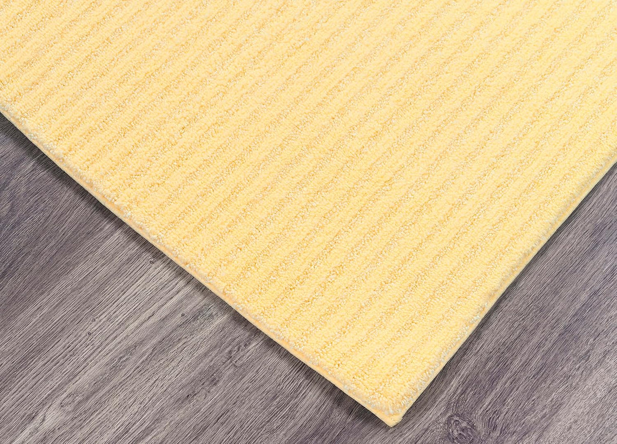 Sheridan Rubber Ducky Yellow 3 Piece Set (21" X 34" Rug, Lid, Contour) Plush Strip Machine Washable Nylon Bath Rug