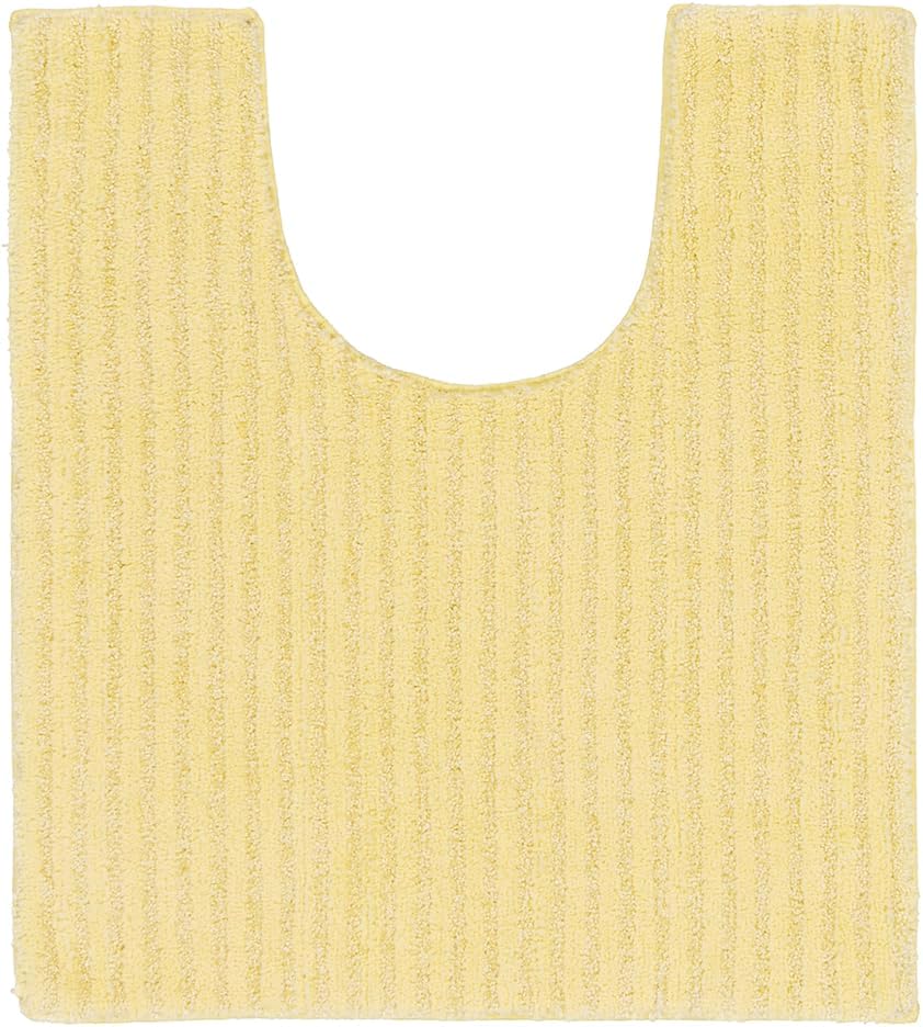 Sheridan Rubber Ducky Yellow 3 Piece Set (21" X 34" Rug, Lid, Contour) Plush Strip Machine Washable Nylon Bath Rug
