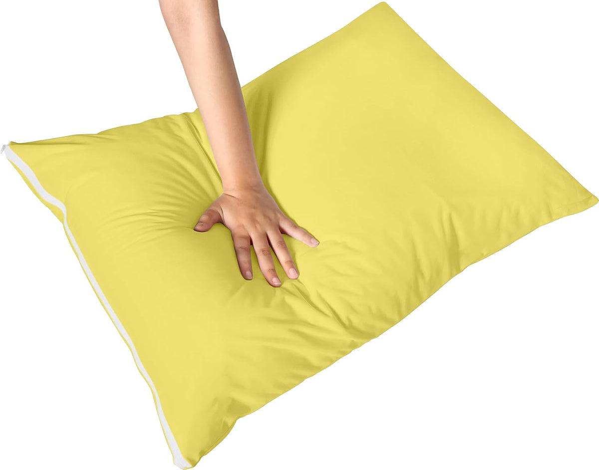 Set of 2 Pillow Protectors with Zipper Standard Size, Pillow Covers