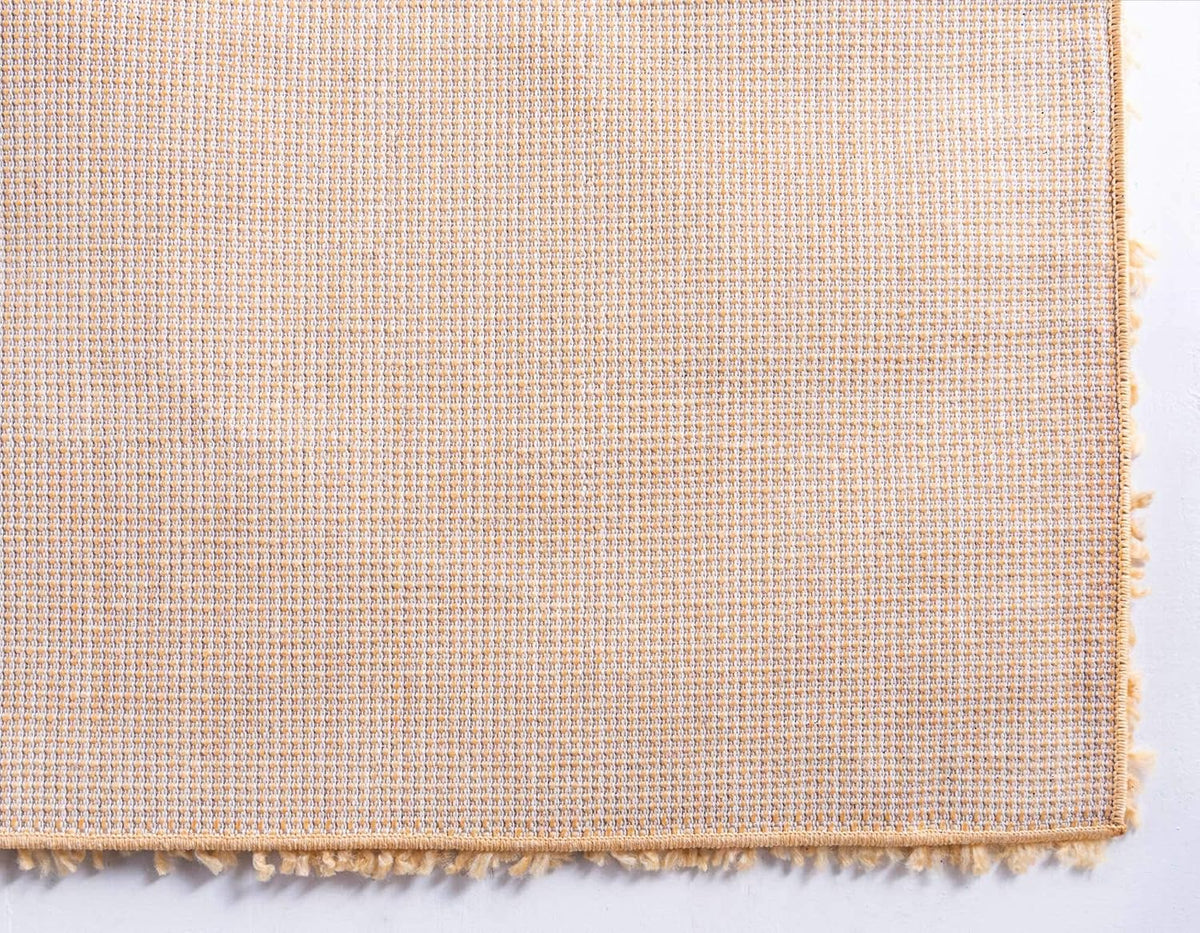 Davos Shag Collection Area Rug - Solid (5' 3" x 8' Rectangle, Sun Yellow)
