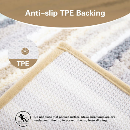 2 Piece Bathroom Rug Set, Non-Slip Microfiber Bath Mat