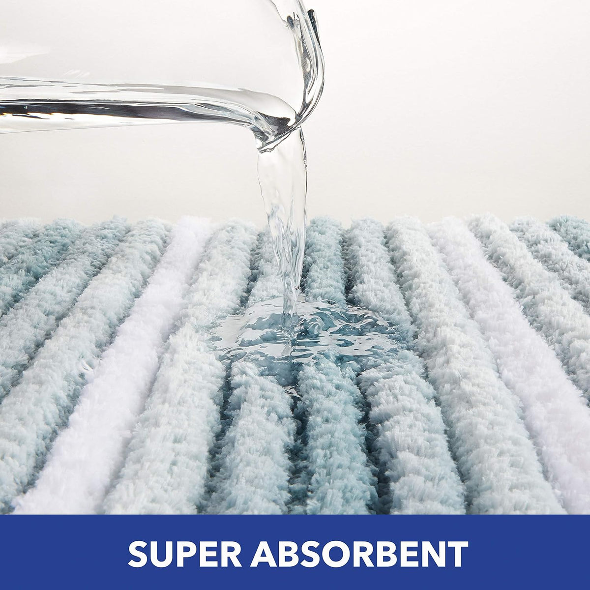 Striped Bathroom Rug Mat, Super Soft Extra Absorbent Shag Bath Mat Rug, Perfect Plush Carpet Mat for Shower and Bathroom, Machine Washable, Non Slip, 27”x48” Yellow