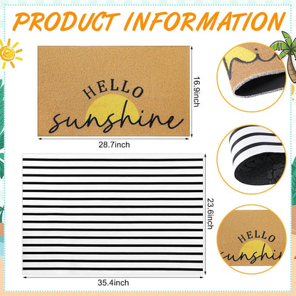 2 23.6 X 35.4 Inches Sunshine Yellow Brown